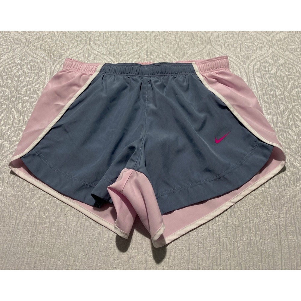 Nike Dri-FIT Tempo Running Shorts Pink Colorblock Womens M Lined‎ Inner Brief
